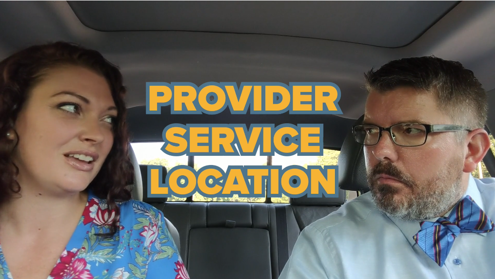 Customize data based on provider, service, or location