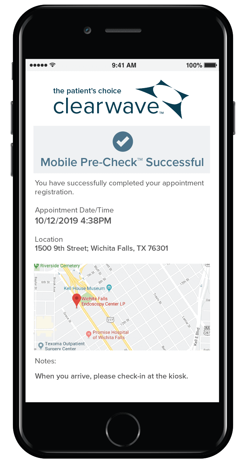 Clearwave on mobile phone