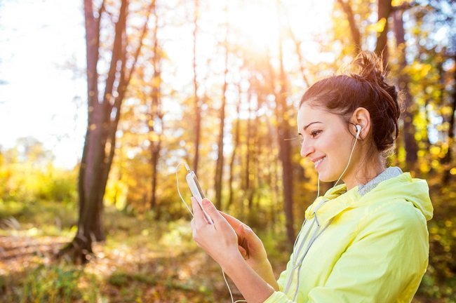 Woman on mobile phone