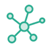 network Network Bubbles Vector Icon