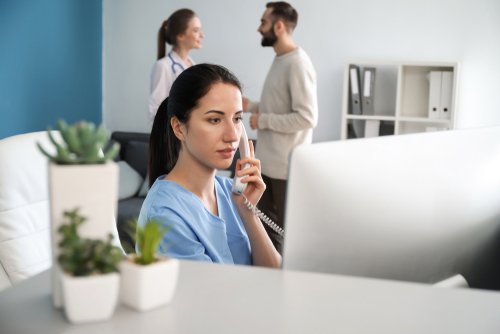 Woman on Phone