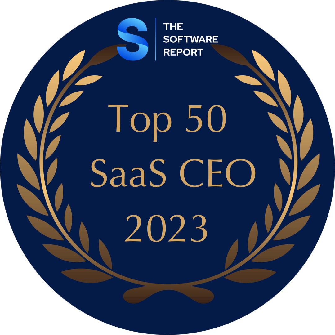 Top 50 SaaS CEOs of 2023 badge