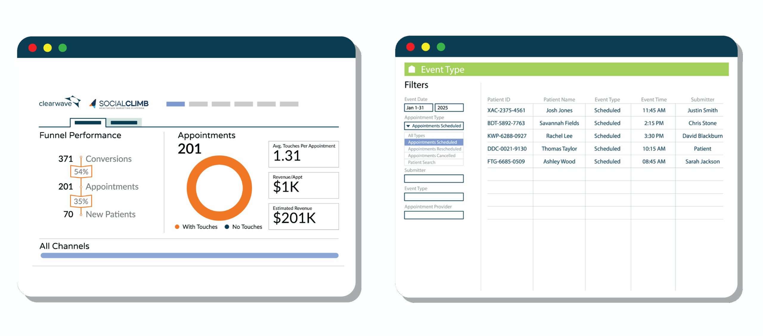 Tabular modules-Smart Schedulingpng