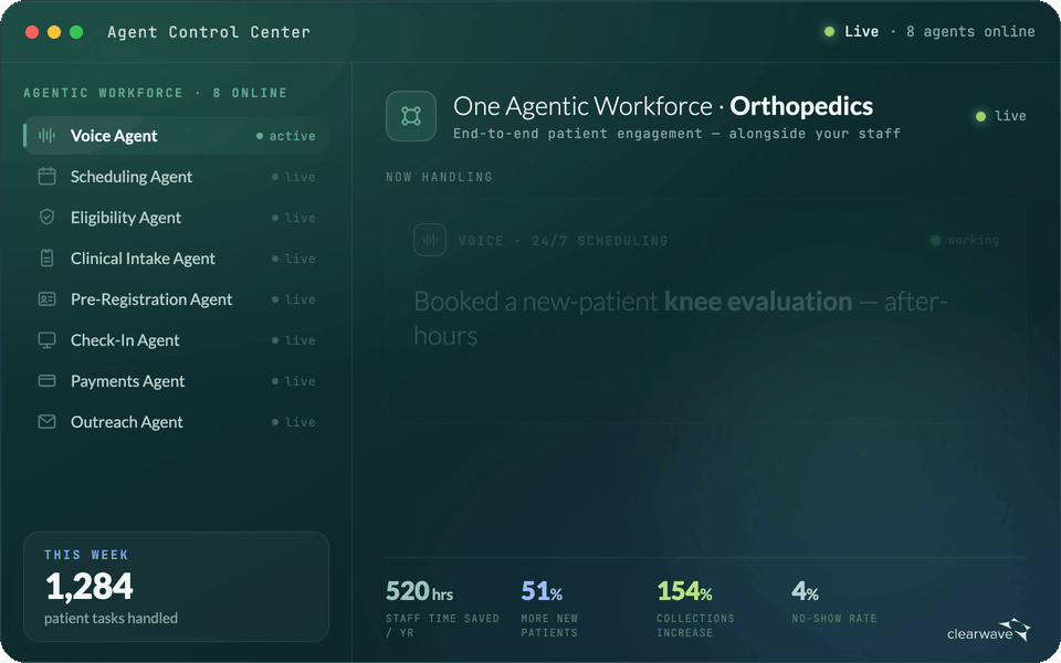 clearwave-orthopedics-agent-control-center